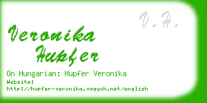veronika hupfer business card
